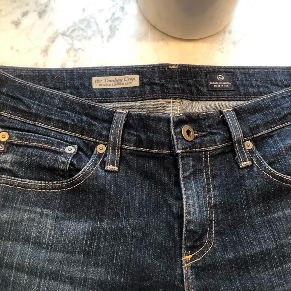 AG the tomboy crop relaxed straight crop 28R - Picture 5 of 5